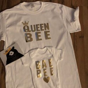 Queen bee tshirts baby bee tshirts